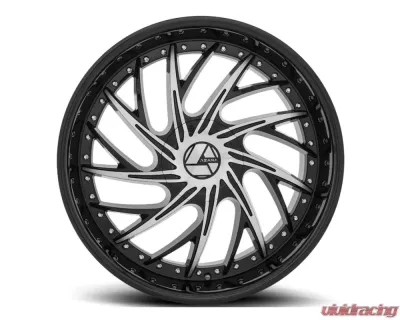 Azara 516 Wheel 24x9 Blank 18mm Gloss Black Machined - AZA-5162490BLANK+18BM