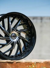Azara 516 Wheel 24x9 Blank 18mm Gloss Black Machined                                     - AZA-5162490BLANK+18BM - Image 4