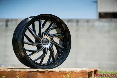 Azara 516 Wheel 24x9 Blank 18mm Gloss Black Machined - AZA-5162490BLANK+18BM