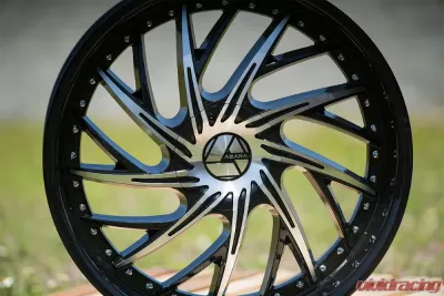 Azara 516 Wheel 24x9 Blank 18mm Gloss Black Machined - AZA-5162490BLANK+18BM