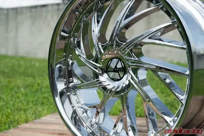 Azara 516 Wheel 22x9.5 5x115|5x120 15mm Chrome - AZA-51622955115120+15C