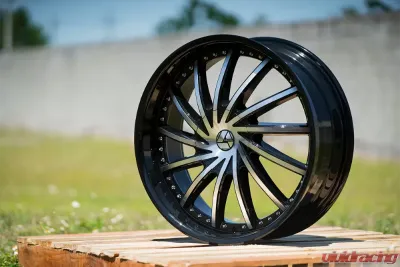Azara 517 Wheel 22x9.5 Blank 15mm Gloss Black Machined - AZA-5172295BLANK+15BM