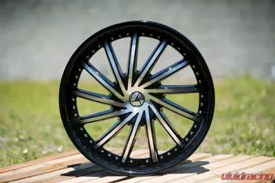 Azara 517 Wheel 22x9.5 Blank 15mm Gloss Black Machined - AZA-5172295BLANK+15BM