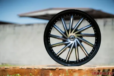 Azara 517 Wheel 22x9.5 Blank 15mm Gloss Black Machined - AZA-5172295BLANK+15BM