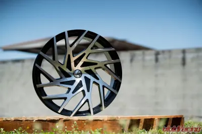 Azara 518 Wheel 24x9 5x115|5x139.7 18mm Gloss Black Machined - AZA-518249051151397+18BM