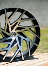Azara 518 Wheel 24x9 5x115|5x139.7 18mm Gloss Black Machined                                     - AZA-518249051151397+18BM - Image 3