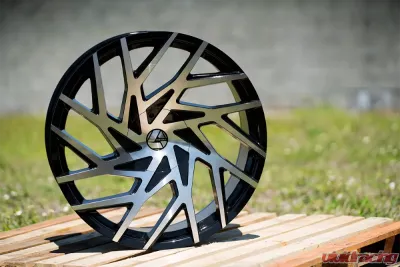 Azara 518 Wheel 24x9 5x115|5x139.7 18mm Gloss Black Machined - AZA-518249051151397+18BM