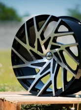 Azara 518 Wheel 24x9 5x115|5x139.7 18mm Gloss Black Machined                                     - AZA-518249051151397+18BM - Image 4