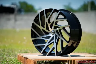 Azara 518 Wheel 24x9 5x115|5x139.7 18mm Gloss Black Machined - AZA-518249051151397+18BM