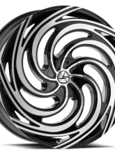 Azara 519 Wheel 28x9.5 5x115|5x120 32mm Gloss Black Machined                                     - AZA-51928955115120+32BM - Image 2
