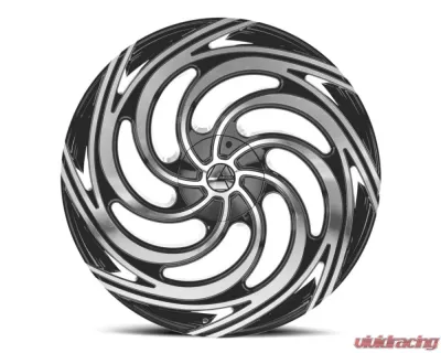 Azara 519 Wheel 28x9.5 5x115|5x120 32mm Gloss Black Machined - AZA-51928955115120+32BM