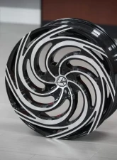 Azara 519 Wheel 28x9.5 5x115|5x120 32mm Gloss Black Machined                                     - AZA-51928955115120+32BM - Image 3