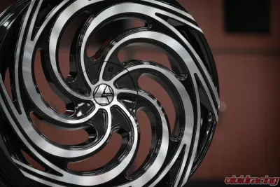 Azara 519 Wheel 28x9.5 5x115|5x120 32mm Gloss Black Machined - AZA-51928955115120+32BM