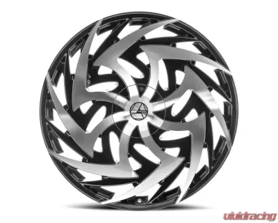 Azara 520 Wheel 24x9 6x135|6x139.7 25mm Gloss Black Machined - AZA-520249061351397+25BM