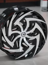 Azara 520 Wheel 24x9 6x135|6x139.7 25mm Gloss Black Machined                                     - AZA-520249061351397+25BM - Image 3