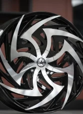Azara 520 Wheel 24x9 6x135|6x139.7 25mm Gloss Black Machined                                     - AZA-520249061351397+25BM - Image 4
