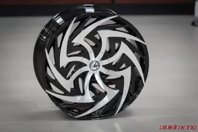 Azara 520 Wheel 24x9 6x135|6x139.7 25mm Gloss Black Machined - AZA-520249061351397+25BM