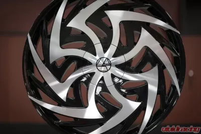 Azara 520 Wheel 24x9 6x135|6x139.7 25mm Gloss Black Machined - AZA-520249061351397+25BM