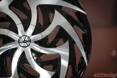 Azara 520 Wheel 24x9 6x135|6x139.7 25mm Gloss Black Machined - AZA-520249061351397+25BM
