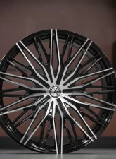 Azara 522 Wheel 22x9.5 5x115|5x127 15mm Gloss Black Machined                                     - AZA-52222955115127+15BM - Image 3
