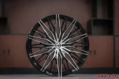 Azara 522 Wheel 22x9.5 5x115|5x127 15mm Gloss Black Machined - AZA-52222955115127+15BM