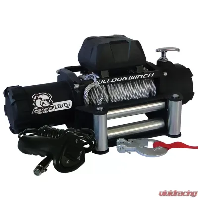 Bulldog Winch 8,000 LB Winch 100 Ft Wire Rope W/5.2hp Series Wound Motor Roller Fairlead - 10041