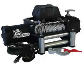 Bulldog Winch 12,00 LB Winch 100 Ft Wire Rope 6.0hp Series Wound Motor Roller Fairlead