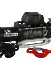 Bulldog Winch 9,500 LB Winch 100 Ft Synthetic Rope 5.5hp Series Wound Motor Roller Fairlead                                     - 10045 - Image 2