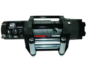 Bulldog Winch 6,000 LB Powersports Winch 50 Ft Wire Rope Roller Fairlead