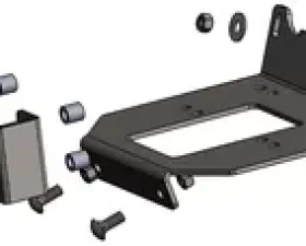 Bulldog Winch Polaris RZR XC Winch Mount 2016 Polaris RXR XC