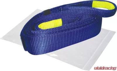 Bulldog Winch Recovery Strap 3 Inch x 30 Foot 30 000 LB BS Polyester Blue - 20030