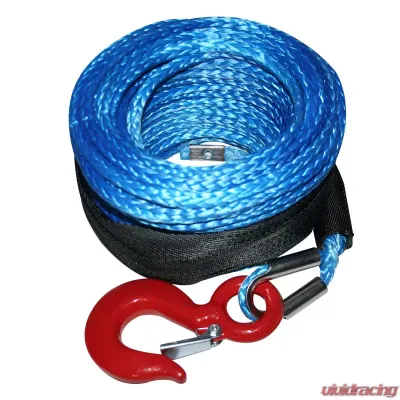 Bulldog Winch Synthetic Winch Rope 8mm x 100 Ft Up To 8k Winch - 20082