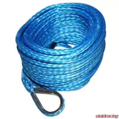 Bulldog Winch Synthetic Winch Rope 4.8mm x 50 Foot Blue - 20185