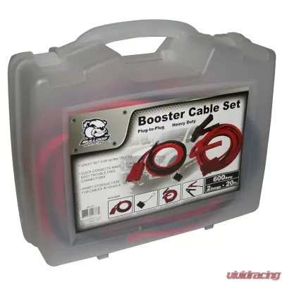 Bulldog Winch Booster Cable 20 Ft 2 Gauge w/Quick Connects And 7.5 Ft Truck Lead Set - 20197