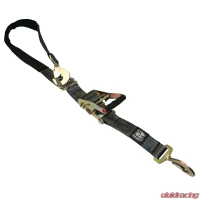 Bulldog Winch Ratcheting Axle Strap 2 inchx10 Foot 10k LB BS Black - 20229