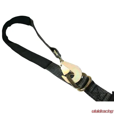 Bulldog Winch Ratcheting Axle Strap 2 inchx10 Foot 10k LB BS Black - 20229
