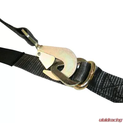 Bulldog Winch Ratcheting Axle Strap 2 inchx10 Foot 10k LB BS Black - 20229