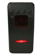 Bulldog Winch Rocker Switch On/Off 5 Pin Red                                     - 20256 - Image 2