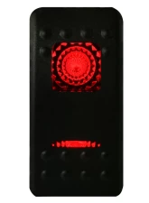 Bulldog Winch Rocker Switch On/Off 5 Pin Red                                     - 20256 - Image 3