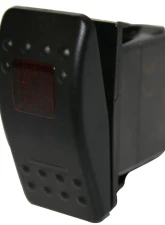 Bulldog Winch Rocker Switch On/Off 5 Pin Red                                     - 20256 - Image 4