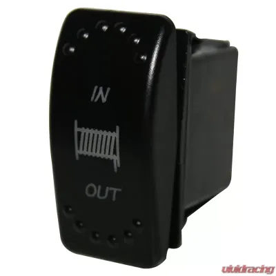 Bulldog Winch Winch In Out Switch 4 pin White Momentary(In) Center Off Momentary(Out) White - 20261
