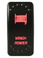 Bulldog Winch Winch Power Rocker Switch - On/Off 5-Pin-Red                                     - 20262 - Image 3