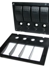 Bulldog Winch 4-Switch Panel W/Lighted Breakers Black                                     - 20266 - Image 2