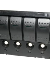 Bulldog Winch 4-Switch Panel W/Lighted Breakers Black                                     - 20266 - Image 3
