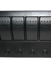 Bulldog Winch 4-Switch Panel W/Lighted Breakers Black                                     - 20266 - Image 4