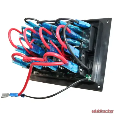 Bulldog Winch 4-Switch Panel W/Lighted Breakers Black - 20266