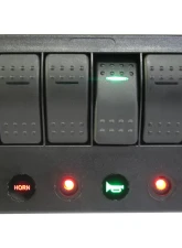 Bulldog Winch 4-Switch Panel W/Lighted Breakers Black                                     - 20266 - Image 7