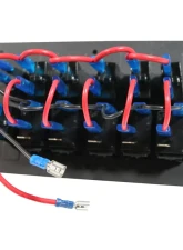 Bulldog Winch 5-Switch Voltmeter Panel W/Breakers Black                                     - 20267 - Image 4