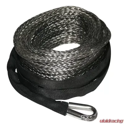 Bulldog Winch Synthetic Rope 12mm x 80 Foot Gray - 20288
