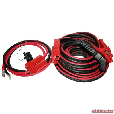 Bulldog Winch Booster Cable Set 5 Ft x 1/0 Gauge W/Quick Connects and 7.5 Ft Truck Wire - 20334